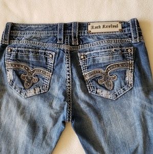 Rock Revival womens juniors Venus Boot cut blue je